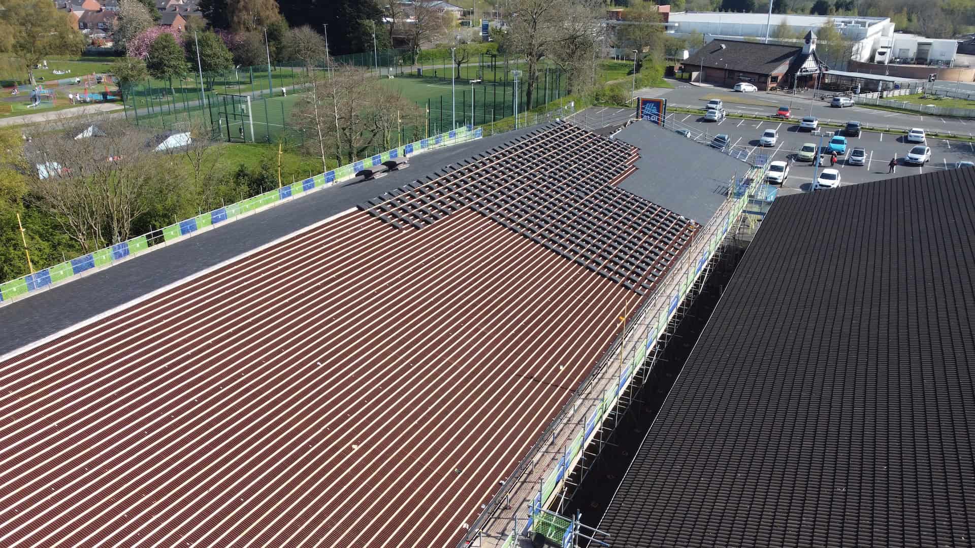 Seamless Reroofing at Aldi Haydock