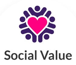 construction line social value accredited logo